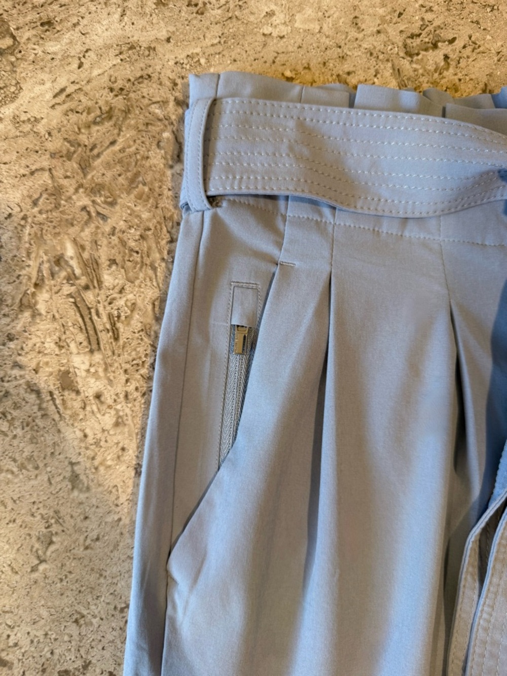 ATHLETA Skyline Pant II Light Blue Tie-Waist Pants - Picture 4 of 6